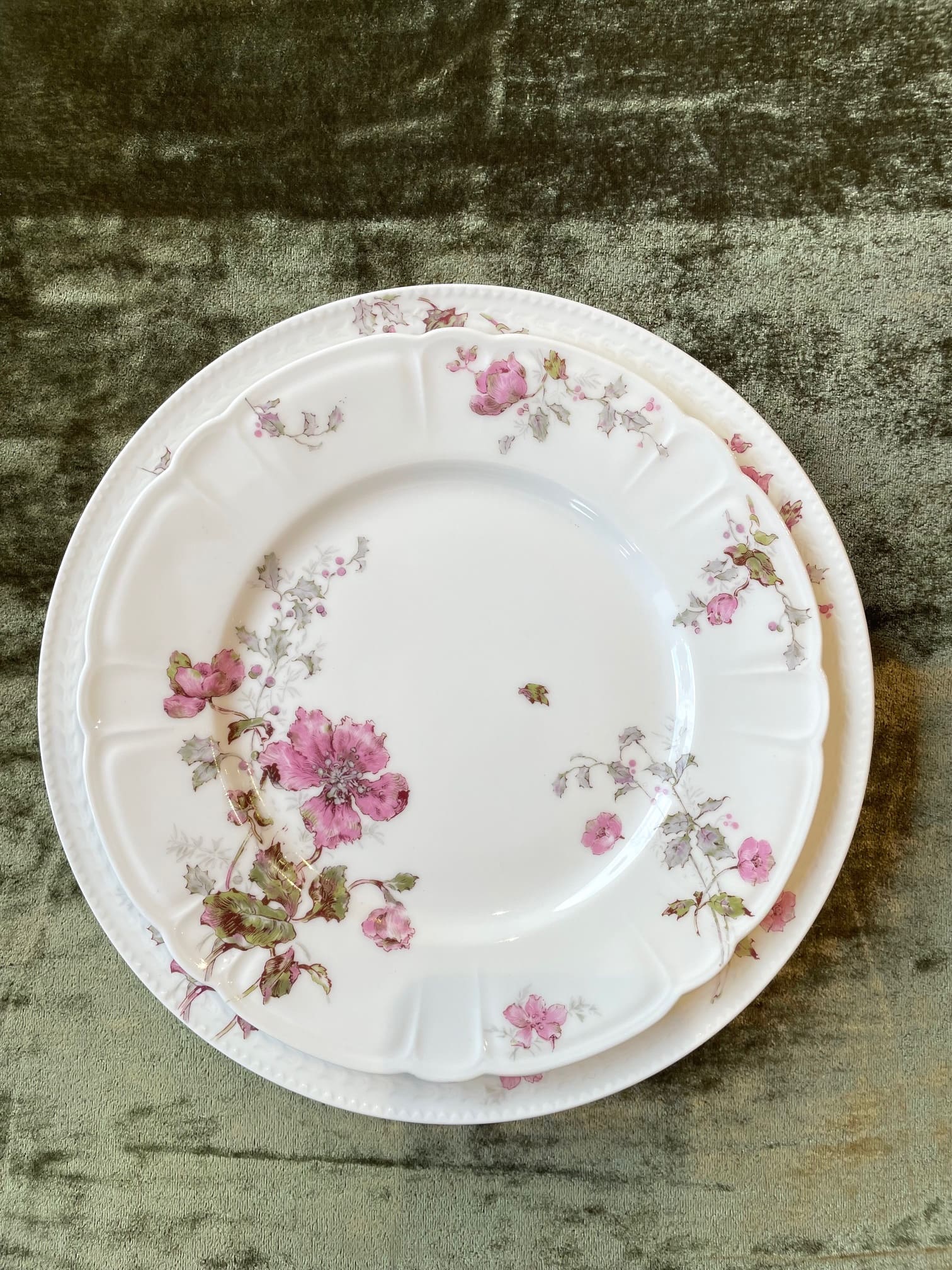 Haviland クリスマスローズ デザートプレート(フリル) t604 - 陶夢